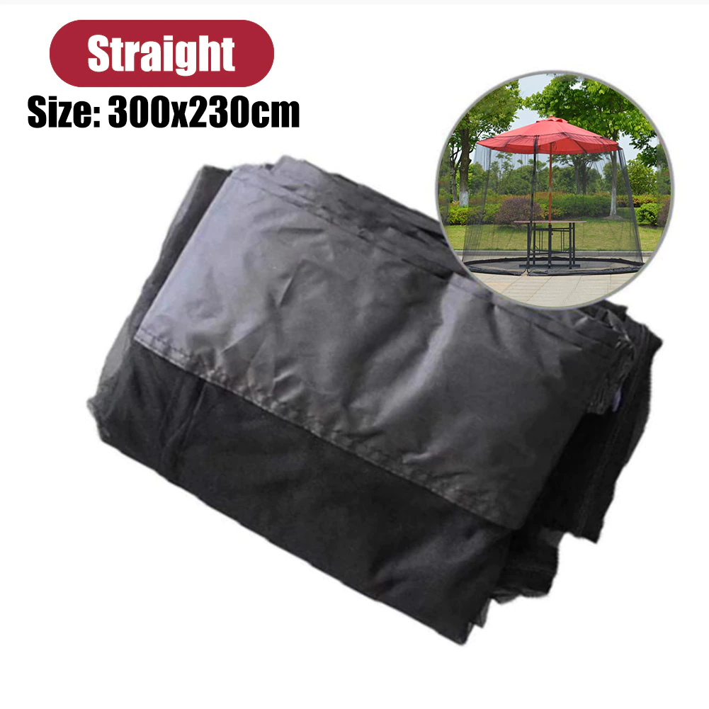 Cheap Goat Tents 300x230cm Cover Parasol Anti Mosquito Installation Straight Outdoor Umbrella Cover Mosquito Net Mesh Garden Deck Tents 